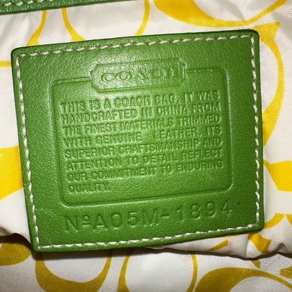 Vintage silk Coach handbag!! - Picture 6 of 9